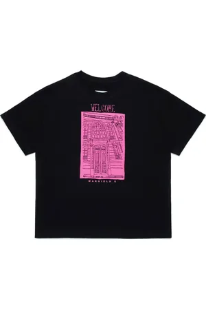 Maison Margiela Playera con estampado gráfico de bosquejo
