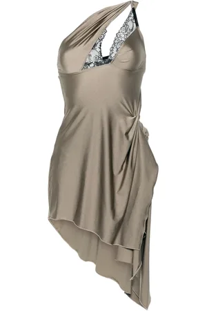 COPERNI Vestido corto con diseño asimétrico