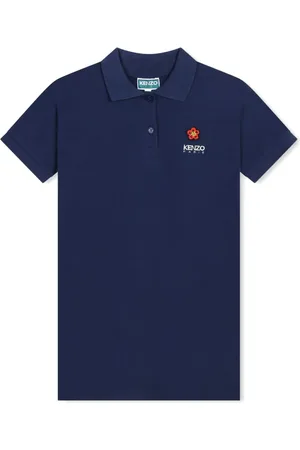 Kenzo Vestido estilo playera tipo polo de piqué