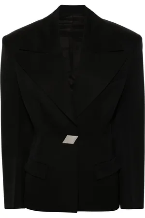 The Attico Blazer con botones y hombros largos