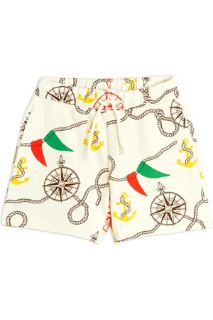 Mini Rodini Shorts con estampado náutico