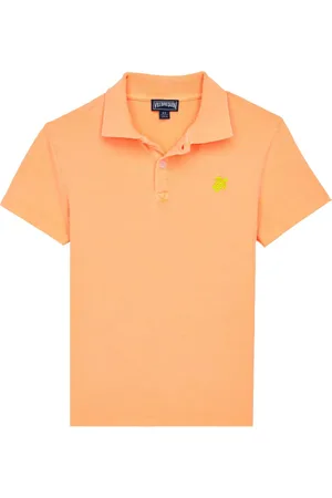 Vilebrequin Playera tipo polo manga corta con tortuga bordada