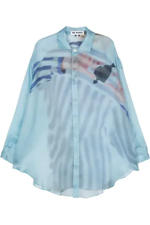 SUNNEI Camisa de seda Cuore-di-Pietra