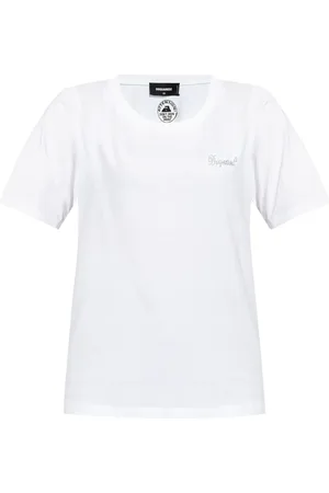 Dsquared2 Playera con logo y detalles strass