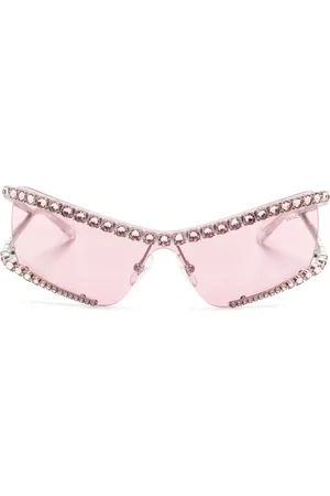 Swarovski Lentes de sol con detalles de cristal