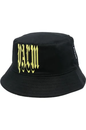 Palm Angels Gorro de pescador con logo estampado