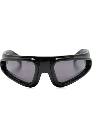 Rick Owens Lentes de sol con armazón biker