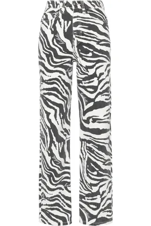 ROTATE Jeans rectos con tiro alto