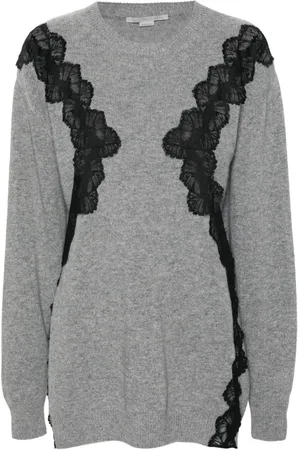 Stella McCartney Vestido corto con detalle de encaje