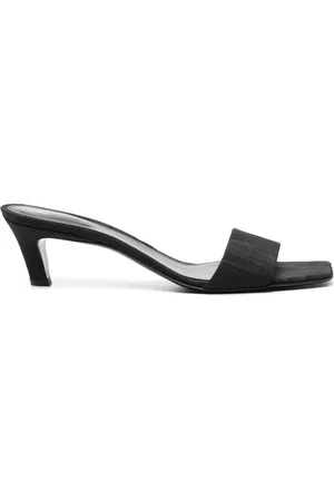 Totême Mules con efecto moiré y tacón de 55mm