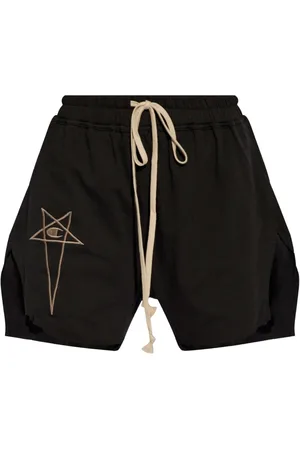 Rick Owens Shorts deportivos con logo bordado