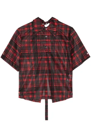 TOGA PULLA Playera de malla con estampado geométrico