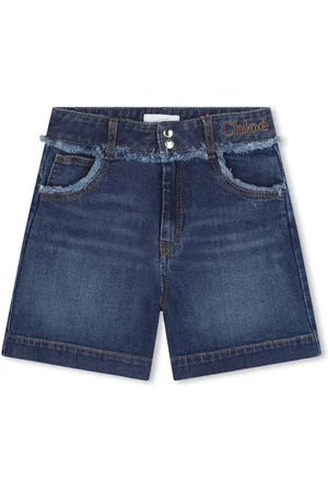 Chloé Shorts de mezclilla con logo bordado