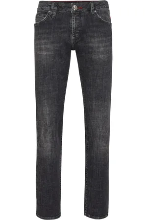 Philipp Plein Jeans rectos con tiro bajo