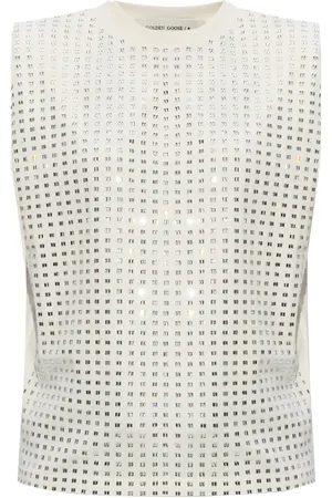 Golden Goose Top con detalles de cristal