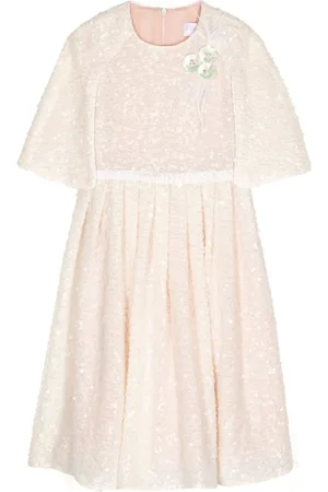 Eirene Vestido con detalle de lentejuelas y pliegues