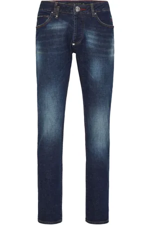 Philipp Plein Jeans rectos con tiro bajo