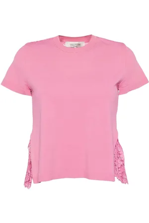 VALENTINO GARAVANI Playera con encaje floral 2010