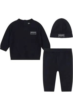 Kenzo Set de pantalones tejidos con aplique del logo
