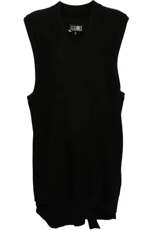 Maison Margiela Vestido corto tejido sin mangas