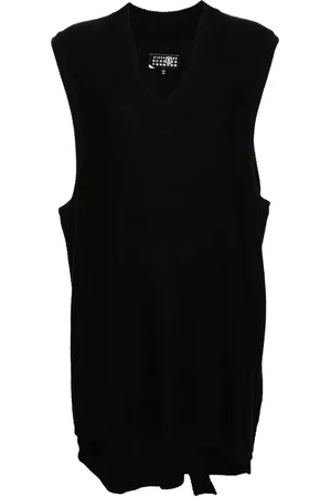 Maison Margiela Vestido corto tejido sin mangas