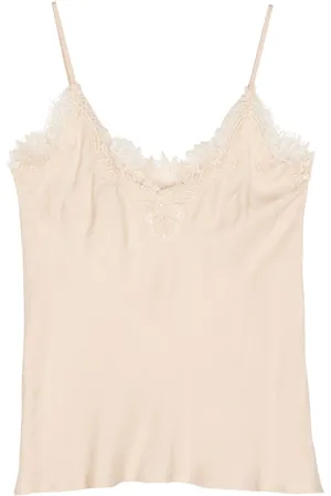 Gold Hawk Top de seda Claire Coco Cami
