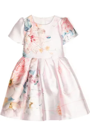 Eirene Vestido satinado con estampado floral