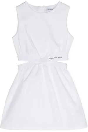 Calvin Klein Vestido sin mangas con aberturas