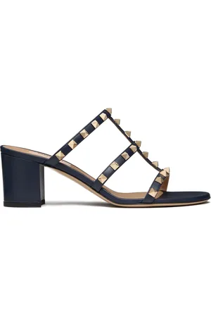 VALENTINO GARAVANI Sandalias de piel con detalles Rockstud con tacón de 60mm