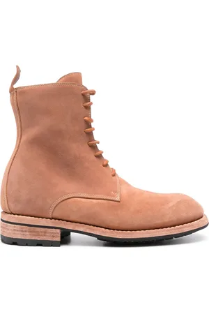 GUIDI Botines con agujetas