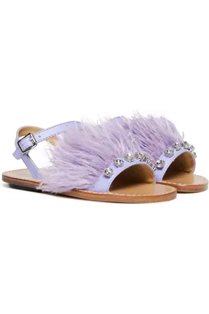 Marni Sandalias con detalle de plumas
