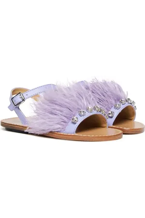 Marni Sandalias con detalle de plumas