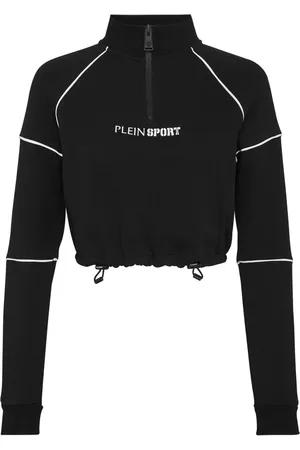 Philipp Plein Sudadera corta con logo estampado