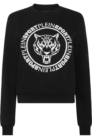 Philipp Plein Sudadera con cuello redondo y logo estampado