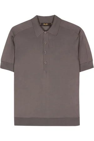 MOORER Playera tipo polo de seda Acton