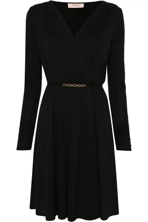 Twin-Set Vestido corto con diseño acampanado
