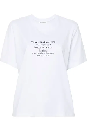 Victoria Beckham Playera con estampado de dirección