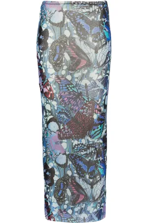 Jean Paul Gaultier Falda lápiz The Blue Butterfly