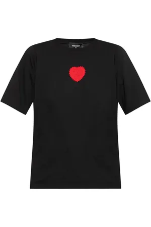 Dsquared2 Playera con parche de corazón