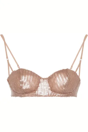 GIUSEPPE DI MORABITO Top estilo brasier bordado con lentejuelas