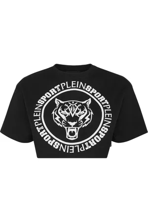 Philipp Plein Playera corta con logo estampado