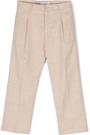 Paolo Pecora Pantalones tapered con pinzas