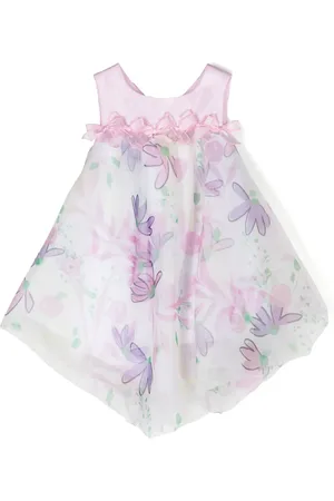 MISS GRANT Vestido satinado con estampado floral
