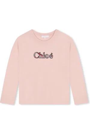 Chloé Playera manga larga con eslogan estampado