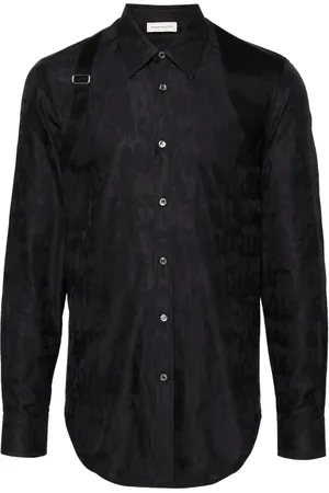Alexander McQueen Camisa con hebilla decorativa