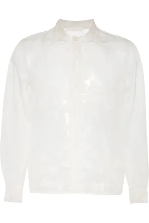 BODE Camisa de seda con plaique Ivy