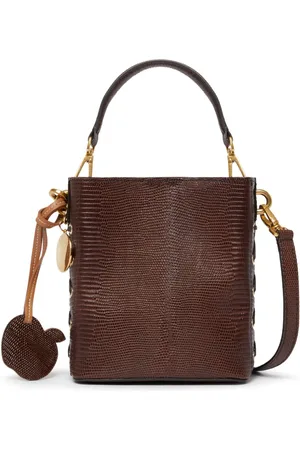 Stella McCartney Bolsa bucket con dije del logo