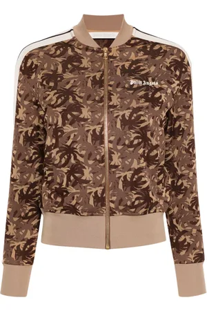 Palm Angels Chamarra bomber con palmeras estampadas