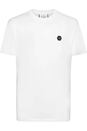 Philipp Plein Playera con detalles de cristal
