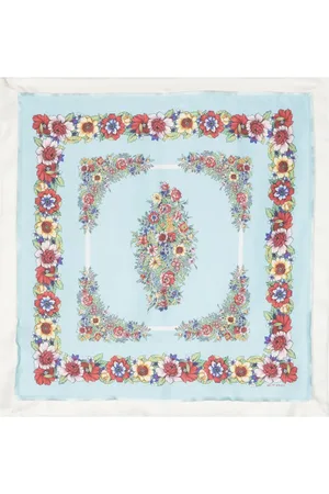 Etro Mascada de seda con estampado floral